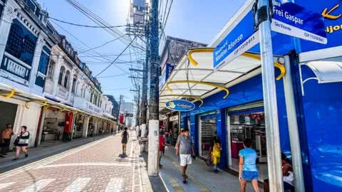 O novo Boulevard Martim Afonso compõe o programa ‘São Vicente de Cara Nova’ - Imagem: Prefeitura de São Vicente