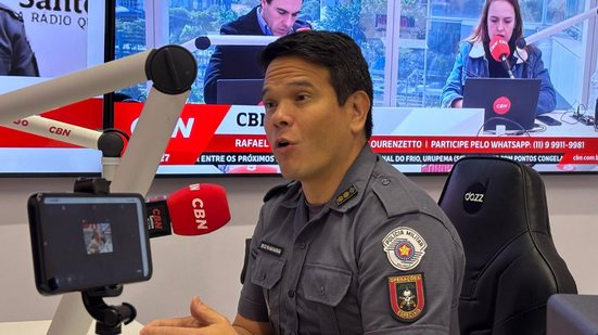 Novas viaturas e tecnologias são implementadas para aprimorar o trabalho da Polícia Militar em Santos - Foto: Rádio CBN Santos