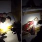 Suspeito de 27 anos foi surpreendido por policiais enquanto dormia em casa durante a Operação Colibri, em Santos. - Imagem: Reprodução