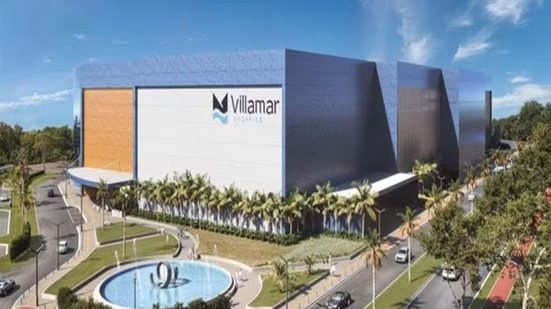 Imagem ilustrativa do projeto do Villamar Shopping, centro comercial que está sendo construído em Praia Grande e tem inauguração prevista para o segundo semestre de 2027 - Imagem: Divulgação
