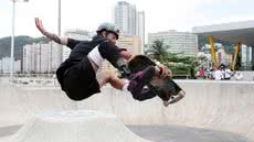 Pista do skatepark em homenagem a Chorão, do Charlie Brown Jr, é inaugurada em Santos - Imagem: reprodução Prefeitura de Santos