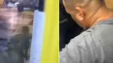 Passageira denuncia importunação sexual em ônibus em Santos após flagrar suspeito gravando imagens sem consentimento - Imagem: Reprodução/Redes Sociais