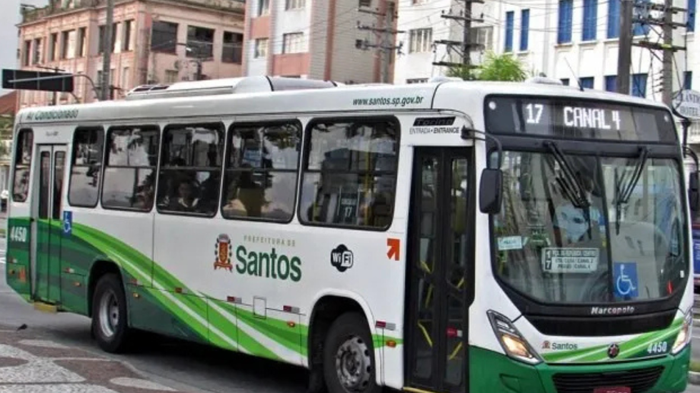 Debate sobre tarifa zero nos ônibus de Santos ocorrerá em Outubro - Imagem: Reprodução