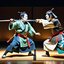 Teatro Nô japonês. Entre a rigidez da madeira e a delicadeza do gesto, a máscara sugere o invisível - Imagem: Reprodução