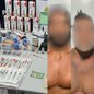 Durante busca em apartamento, polícia encontra anabolizantes e itens de luxo, levando à prisão de três homens com passagens anteriores - Foto: Polícia Civil