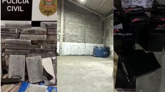 Investigação revela uso de caminhonete e galpão para transporte de entorpecentes entre a capital e a Baixada Santista - Foto: Divulgação/ Polícia Civil