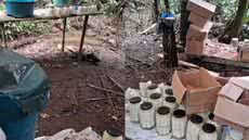 Todo o material apreendido foi levado à Delegacia de Juquiá para investigação de crimes ambientais e identificação dos responsáveis - Foto: PM Ambiental/ Divulgação
