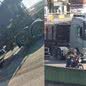 Tragédia na Via Anchieta: motociclista derrapa em óleo e morre atropelado - Imagem: Reprodução/Redes sociais