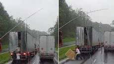 Motoristas ficam em situação de vulnerabilidade quando há tráfego intenso. - Imagem: Reprodução / G1