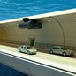 Com seis faixas de rolamento, o túnel será a principal ligação entre Santos e Guarujá, reduzindo o tráfego atual por balsas - Imagem: Reprodução