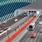 Projeto em 3D de como será a travessia do túnel imerso - Imagem: Reprodução/SSP