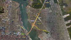 Túnel imerso terá cerca de 870 metros de extensão, unindo Santos e Guarujá sob o canal do Porto - Imagem: Reprodução | Agência de Notícias do Governo de São Paulo