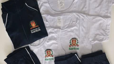 Escolas de Santos começam a entregar uniformes da rede municipal; saiba mais - Imagem: reprodução Prefeitura de Santos