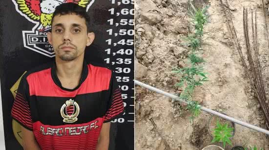 Suspeito apontado como liderança do PCC no Mato Grosso do Sul foi preso com drogas durante operação da Polícia Civil em Itanhaém - Imagem: Polícia Civil