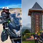 Rosana e Nicolas Cardoso durante a viagem de motocicleta que saiu de Praia Grande e percorreu mais de 13,5 mil quilômetros até Ushuaia, no extremo sul da Argentina - Imagem: Reprodução/Instagram