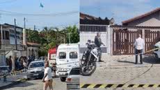 A Polícia Militar e o Samu foram acionados rapidamente, mas as vítimas não resistiram aos ferimentos e um adolescente foi socorrido - Foto: Mongaguá na Tela/ Mozarth Dias/TV Tribuna