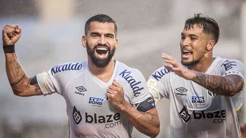Comemoração de Rincón após fazer o segundo gol da Peixe na partida - Imagem: Instagram