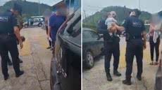 Vizinho salva bebê engasgado com leite materno; cenas emocionam as redes - Imagem: Reprodução/ Redes Sociais