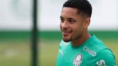 Vitor Roque em treino do Palmeiras - Foto: Cesar Greco / Palmeiras