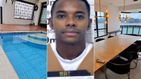 Cobertura de 431 m² que pertenceu ao ex-jogador Robinho está à venda por R$ 9,99 milhões em Santos - Imagem: Divulgação/Painel Imóveis e Reprodução