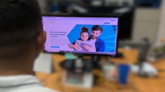 Serviço digital permite iniciar o reconhecimento de paternidade sem sair de casa em Santos - Imagem: Arquivo pessoal