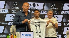 O atacante Rony chega ao Santos com contrato de três anos - Foto: CBN Santos