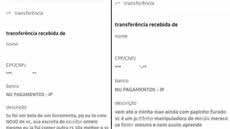 Registros de transferências via Pix com mensagens ofensivas foram apresentados à Justiça e usados como prova no processo que resultou em condenação por danos morais em Santos - Imagem: Reprodução