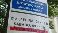 Zona Azul de Santos tem reajuste de 6,06% e passa a permitir ativação inicial de 30 minutos - Imagem: Divulgação/Prefeitura de Santos