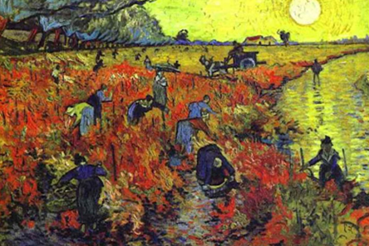 A Vinha Encarnada, de Van Gogh. Única obra vendida por Van Gogh em vida.