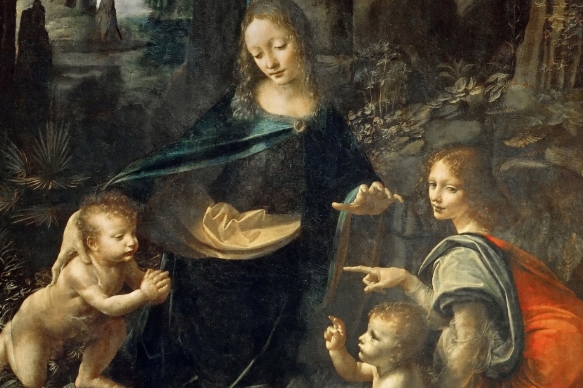 A Virgem das Rochas, de Leonardo da Vinci (1483–1486)