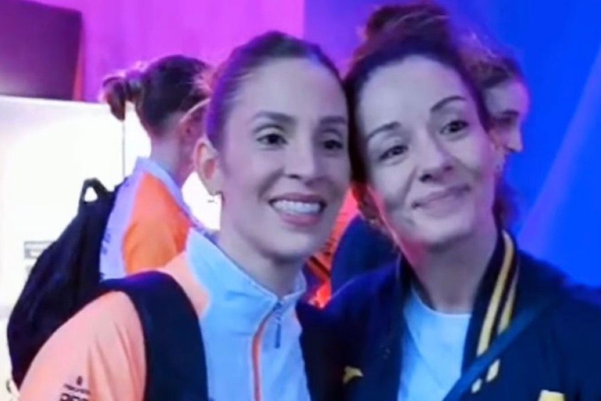 As melhores líberos da história, Brait e De Gennaro se encontraram nos bastidores do Mundial e vão se enfrentar nas semis - Foto: Reprodução / Redes Sociais