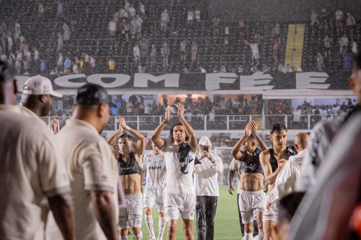 Santos conseguiu os primeiros três pontos no Brasileiro - Foto: Raul Baretta / Santos FC