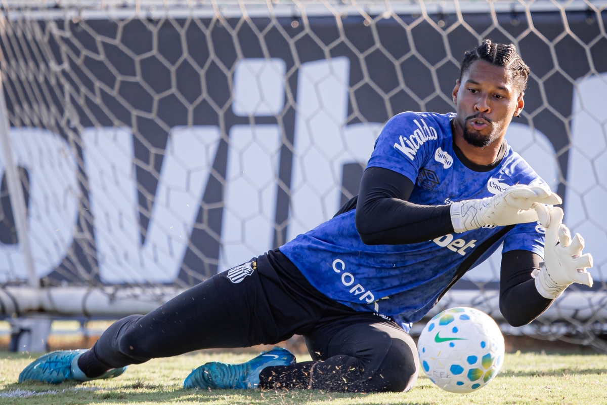 Diógenes vai ser titular na partida da Copa do Brasil - Foto: Raul Baretta / Santos FC