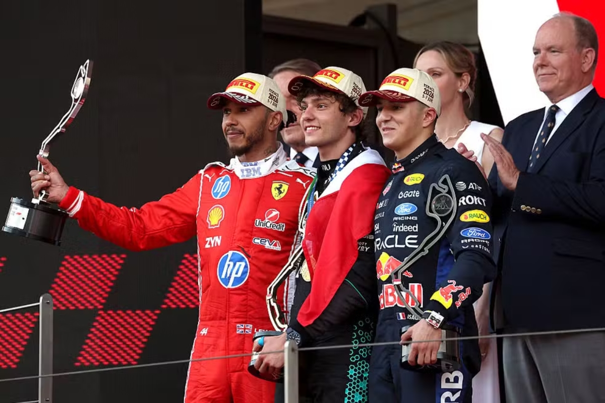 Pódio do GP de Mônaco - Foto: Sam Bloxham/LAT Images