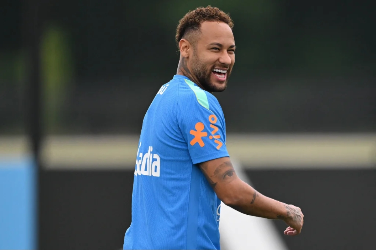 Neymar no treino da Seleção Brasileira - Foto: Mauro Pimentel/AFP