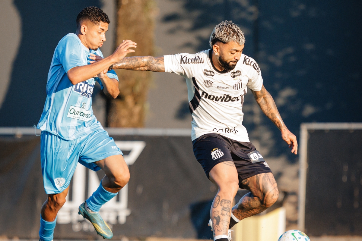 Gabigol atuou no segundo tempo - Foto: Raul Baretta / Santos FC