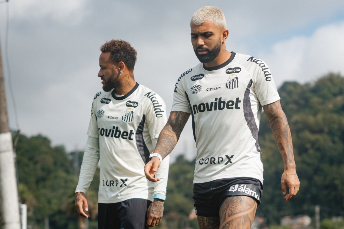 Neymar e Gabigol titulares para esse jogo - Foto: Raul Baretta / Santos FC