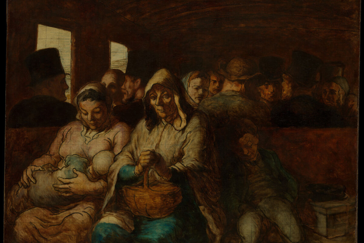 Honoré Daumier, O vagão de terceira classe, c. 1862–1864