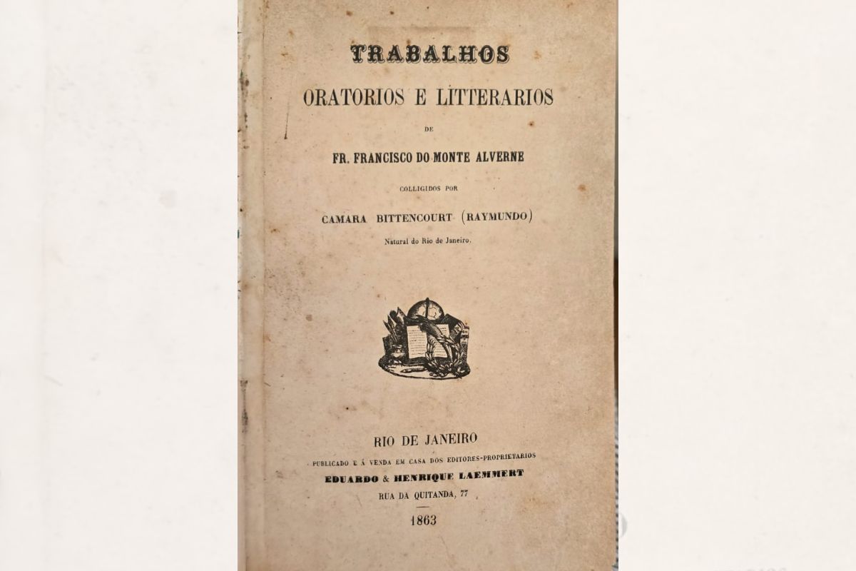 Frontispício de Trabalhos oratórios e literários, 1863