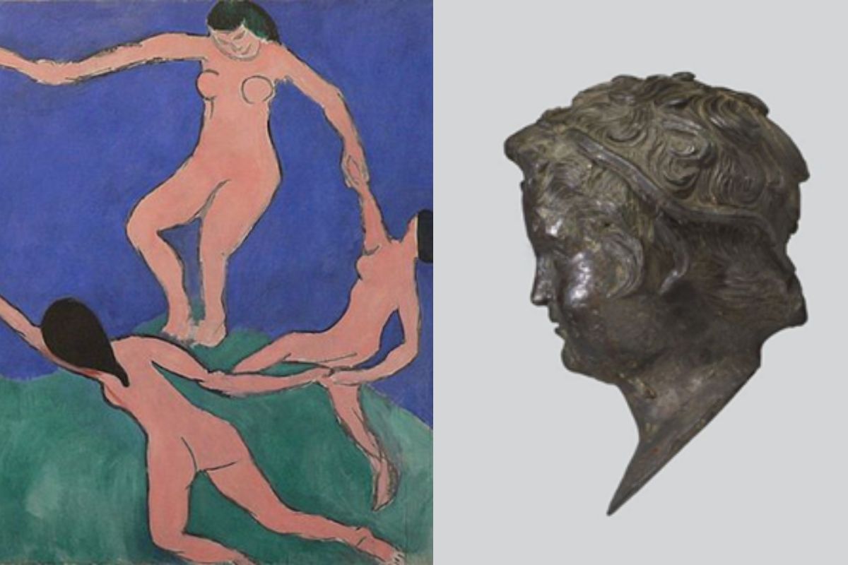 Henri Matisse – A Dança, 1910  Escultura renascentista atribuída a Donatello