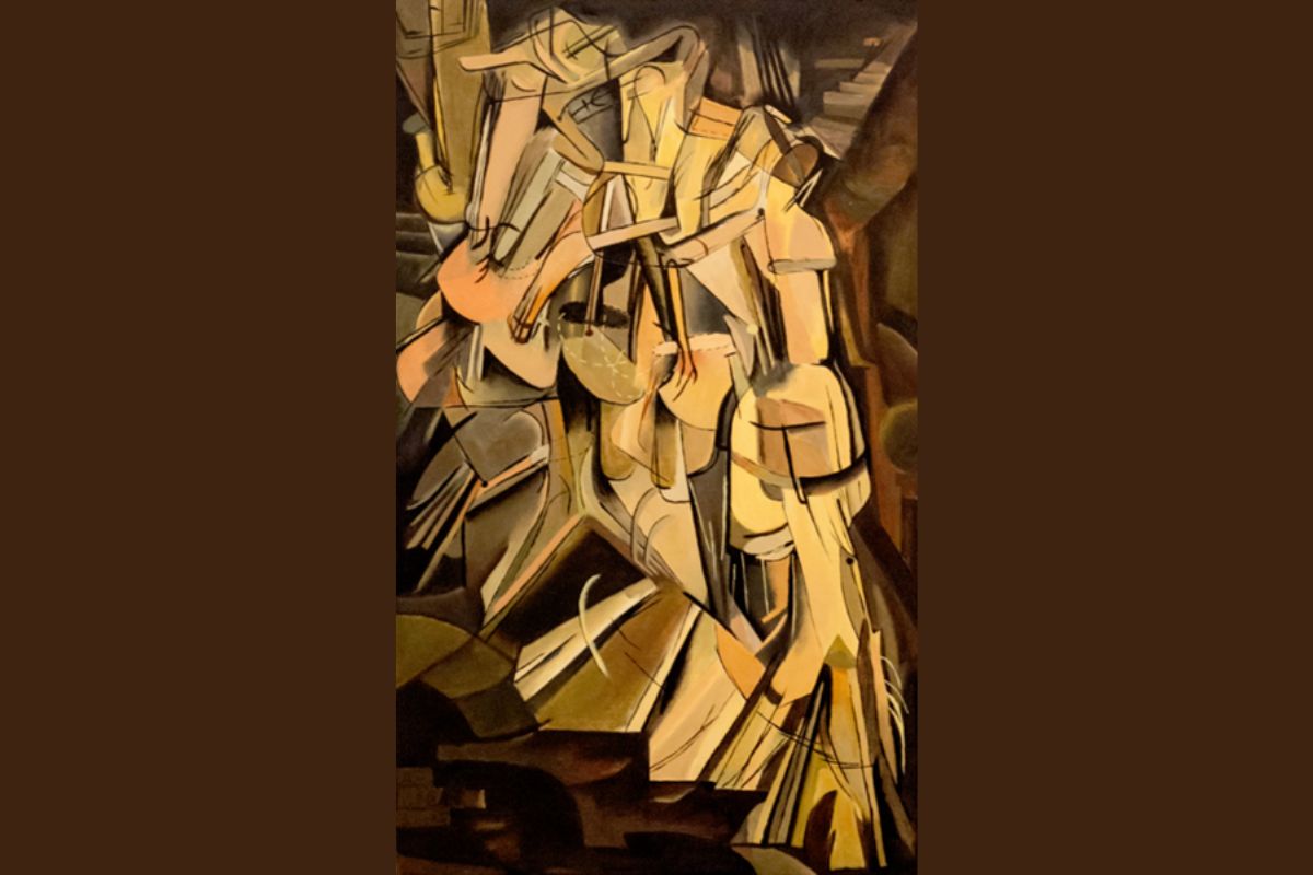 Nu descendo uma escada, nº2,      Composição VIII, Wassily Kandinsky 1923